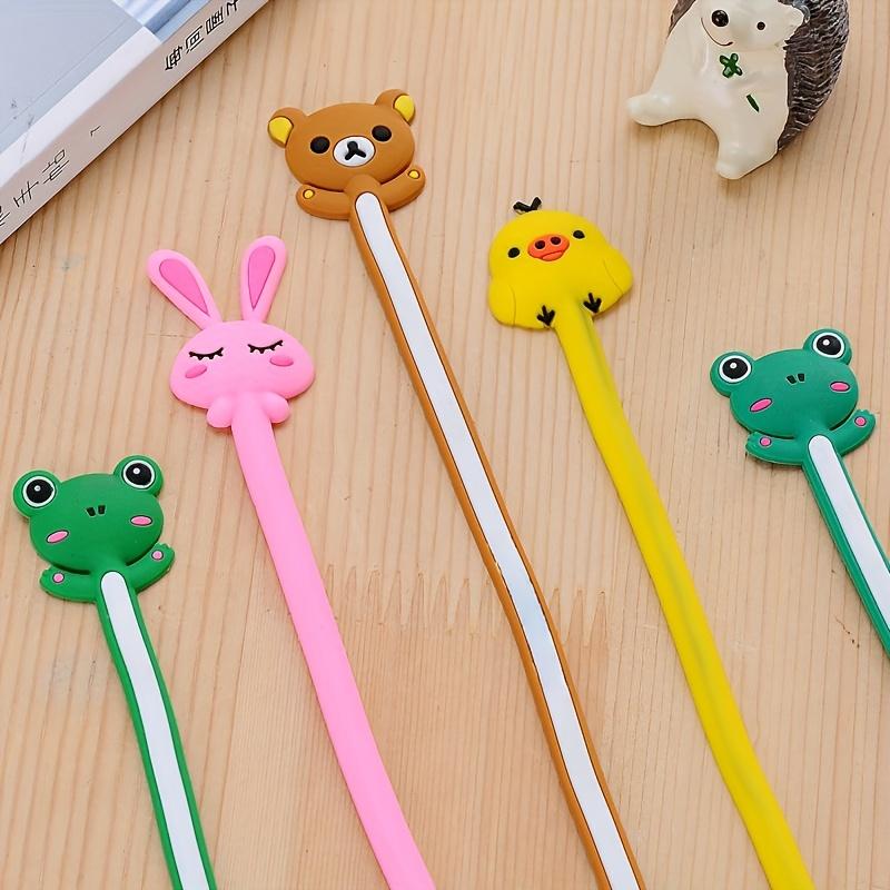 6pcs Mixed Set of Cute Animal-Shaped Cable Organizers - Multifunctional Data Computer And Headphone Wire Winder Black Plastic Cable Management System