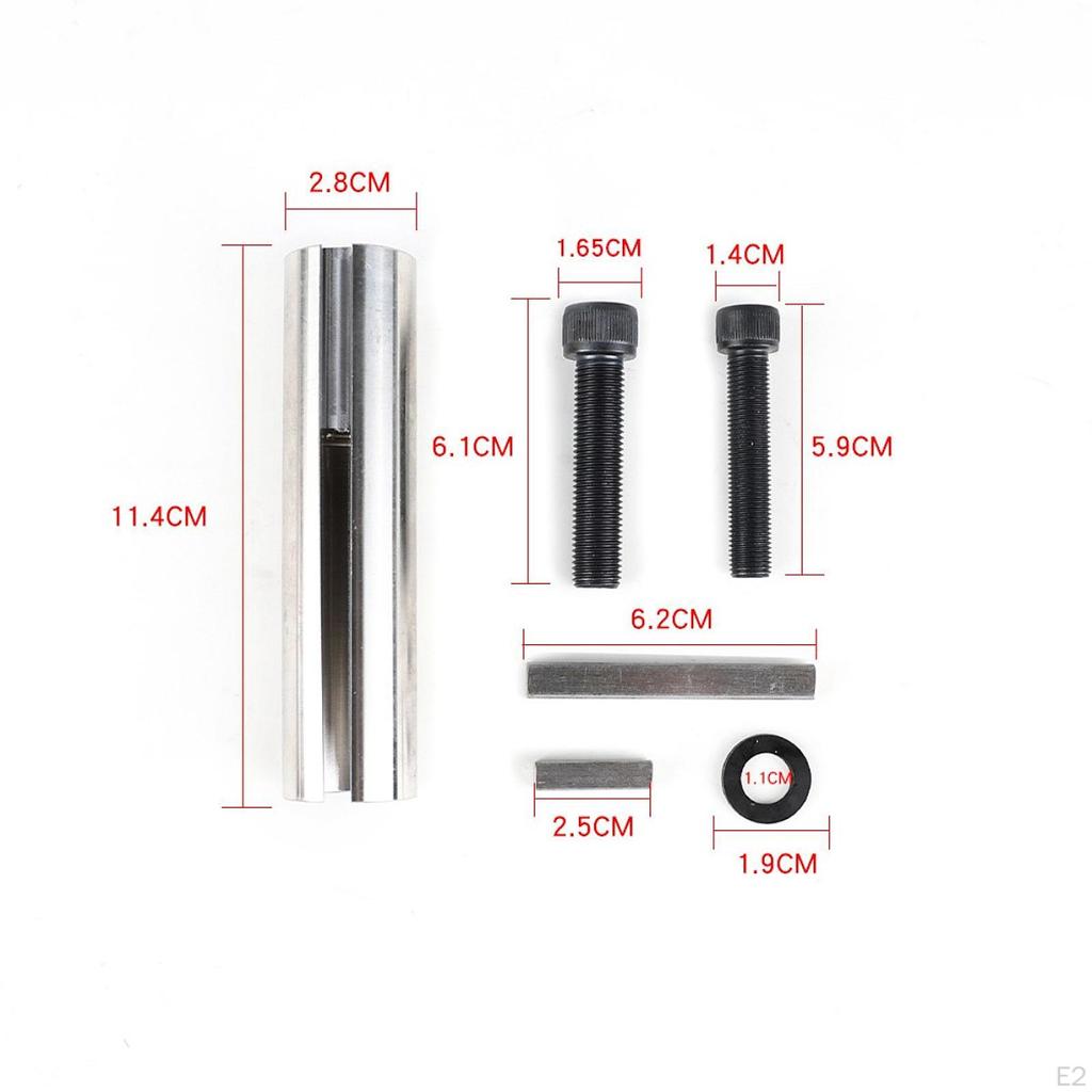 Motor-Riemenscheibe Kurbelwellenadapter mit Schrauben und Unterlegscheibe Robuste CNC-gefräste