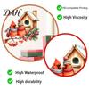 Holiday Atmosphere Wall Art Christmas Bird Sticker, Watercolor PVC Decal, Waterproof Winter Creative Window Stickers Theme Cling for Glass Doors