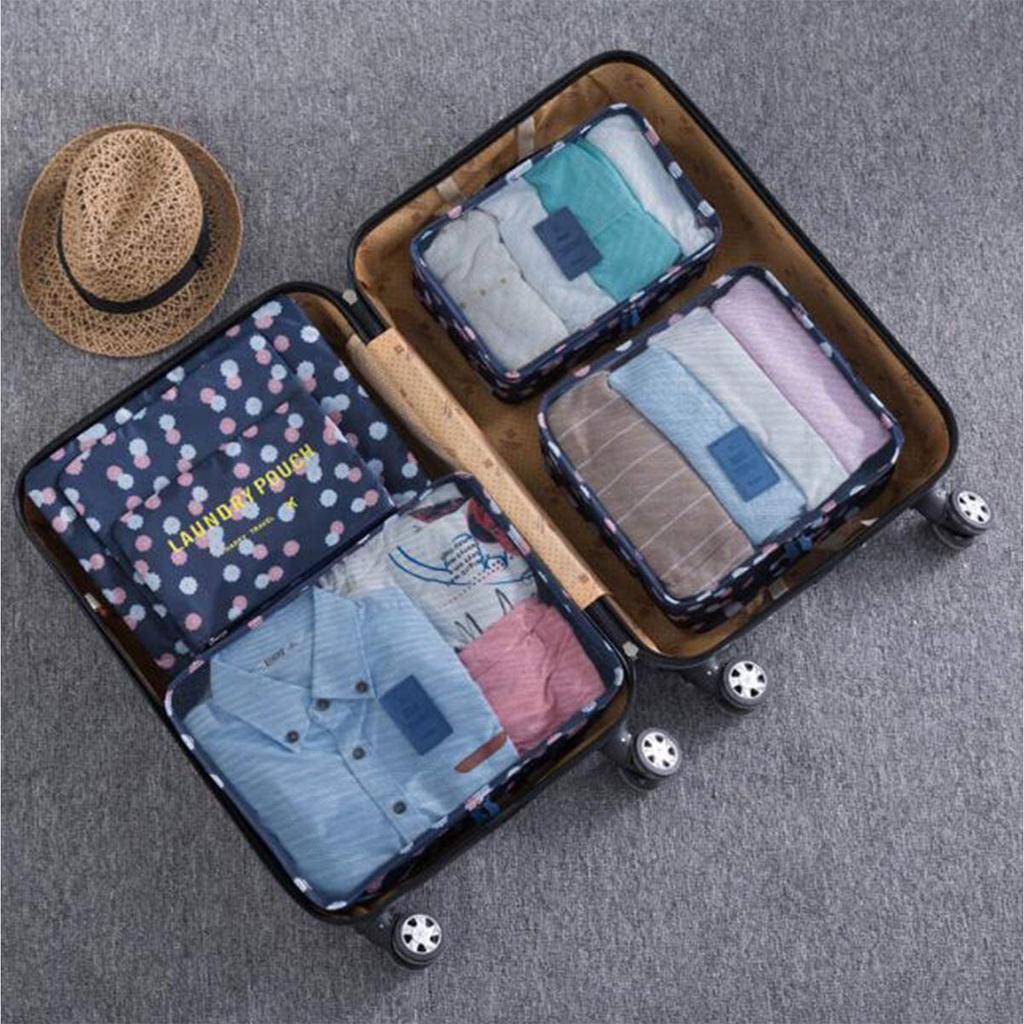 Suitcase Organiser Travel Clothes Bags, Pack Of 6 Storage Bag