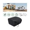 RV Air Conditioner Cover with Storage Bag Windproof Dust Proof Water Proof Travel Trailer Top AC Cover Black