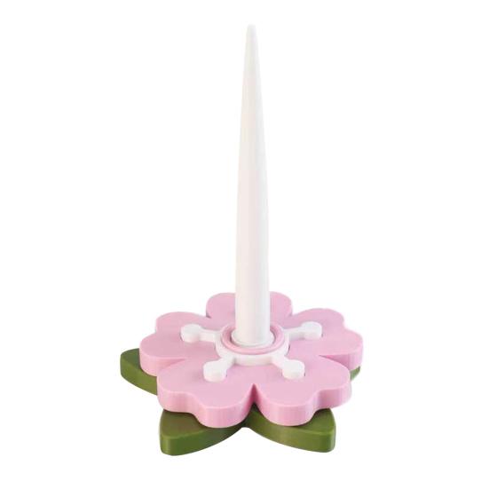 Flower Yarn Holder 3D Printed Floral Shape Base Knitting Yarn Ball Spinner Dispenser Stand Storage Organizer Knitting Crocheting Accessories