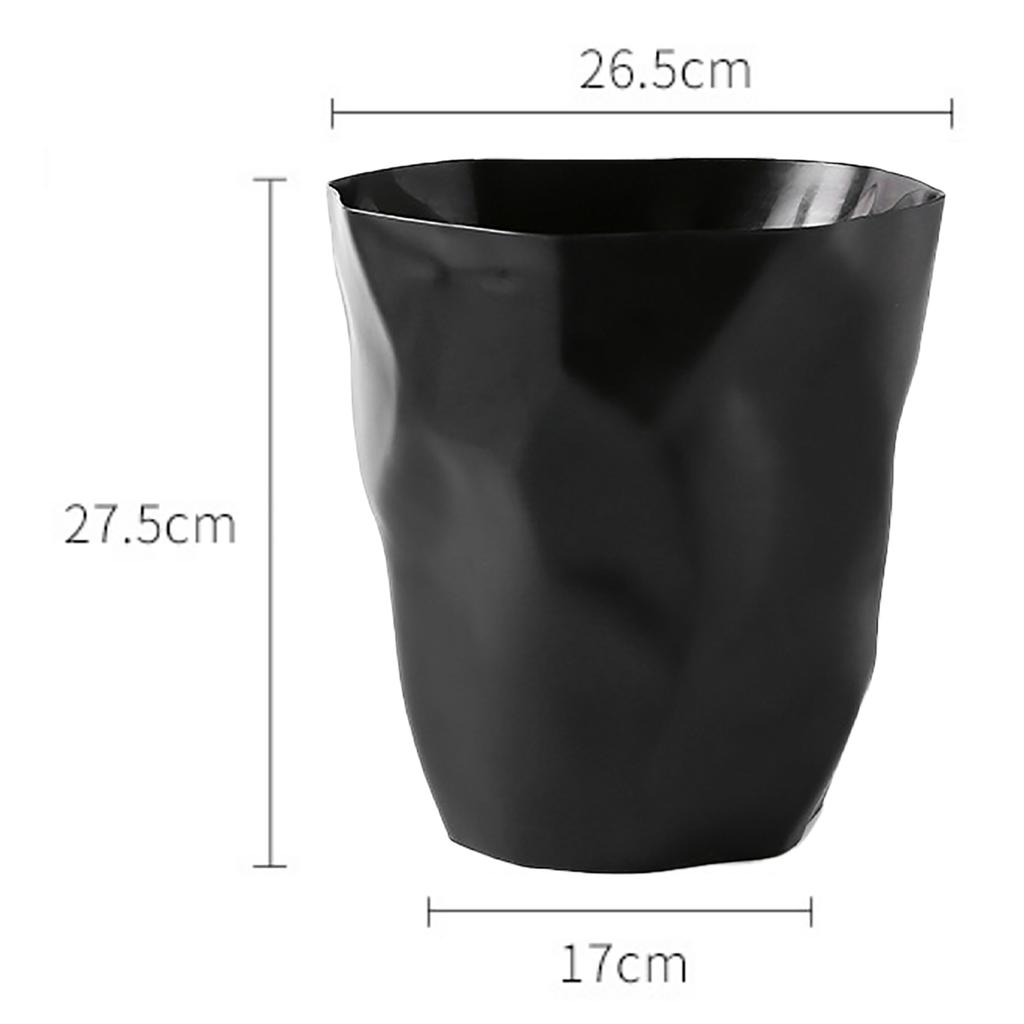 Round Garbage Container Bin Large Capacity Trash Bin Can Wastebasket for Household Bathroom
