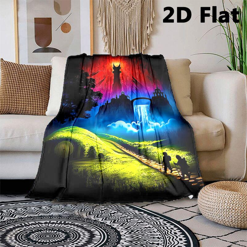 1PC The Lord of the Rings blanket, all-season lightweight home office outdoor nap multifunctional blanket, Christmas gifts
