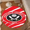 1PC Global Football Club Sheff Round Rug for Livingroom,Bedroom, Palyroom, Chair Rug, Area rug, Circle Carpet, Large Size Fan Christmas gift