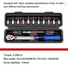 2-24N.m Torque Adjustable 1/4inch Ratchet Wrench Bike Car Bicycle Repairing Tool Quick-release Torque Wrench High Precise Torque Preset Wrenches