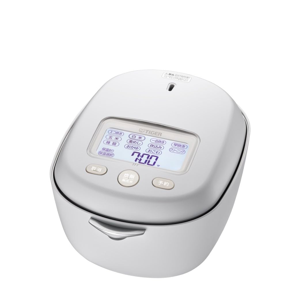 

Tiger TIGER JRX-T100-WT [Earthen Pot Pressure IH Jar Rice Cooker Freshly Cooked 100th Anniversary Model Earthen Pot Awahi Cooker 5.5 Cups Moon White]