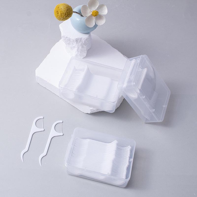 Portastuzzicadenti compatto e stuzzicadenti interdentali confezionati singolarmente con LOGO