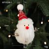 Pluche Sneeuwpop Kerstboomversieringen - Rode & Witte Decoraties voor Boom en Bureau