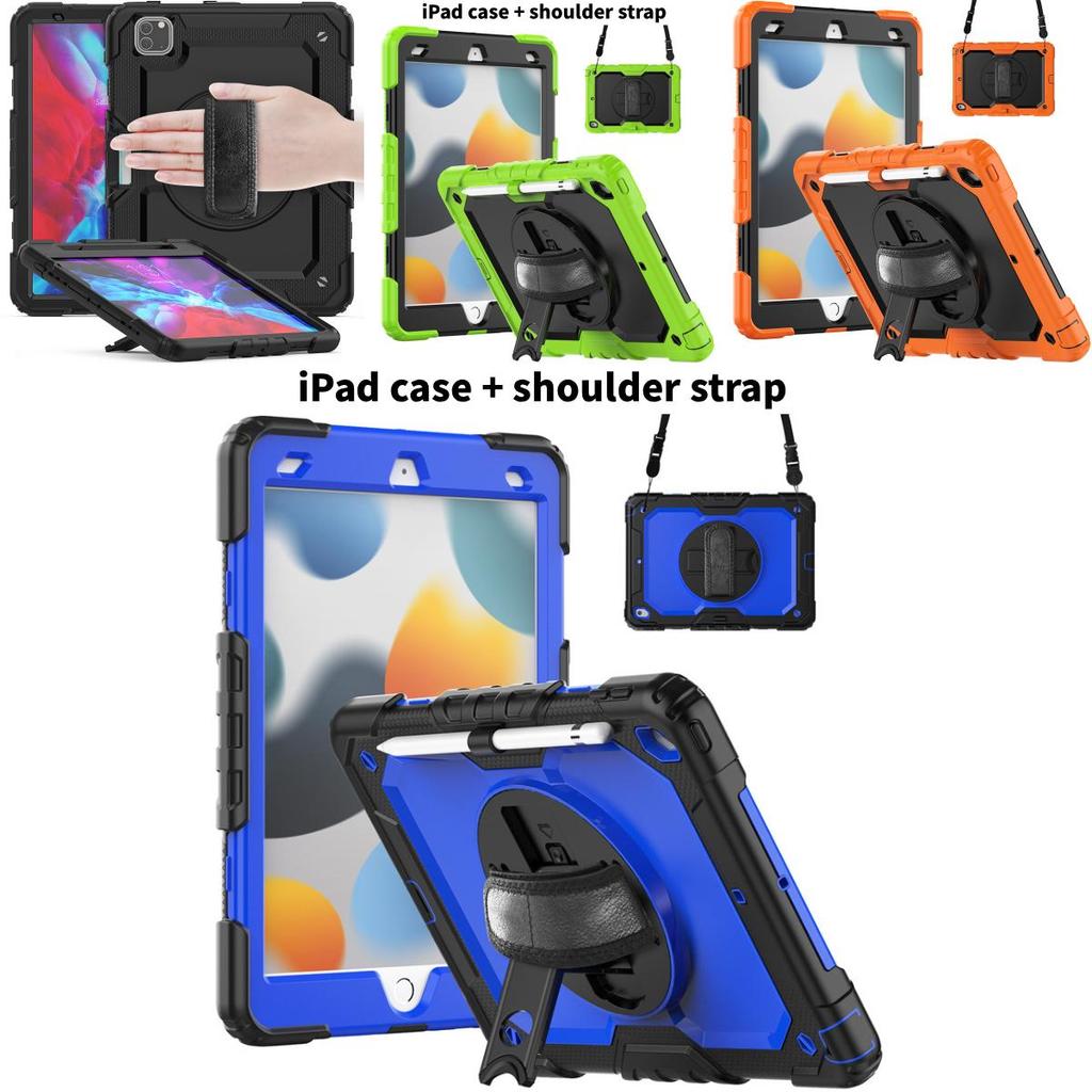 For Ipad Air 11 Shockproof Silicone Case With Adjustable Pc Stand For Heavyduty Protection