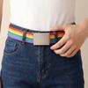Adjustable Canvas Waist Belt Stripe Nylon Belt Fashion Men's Business Belt  Unisex