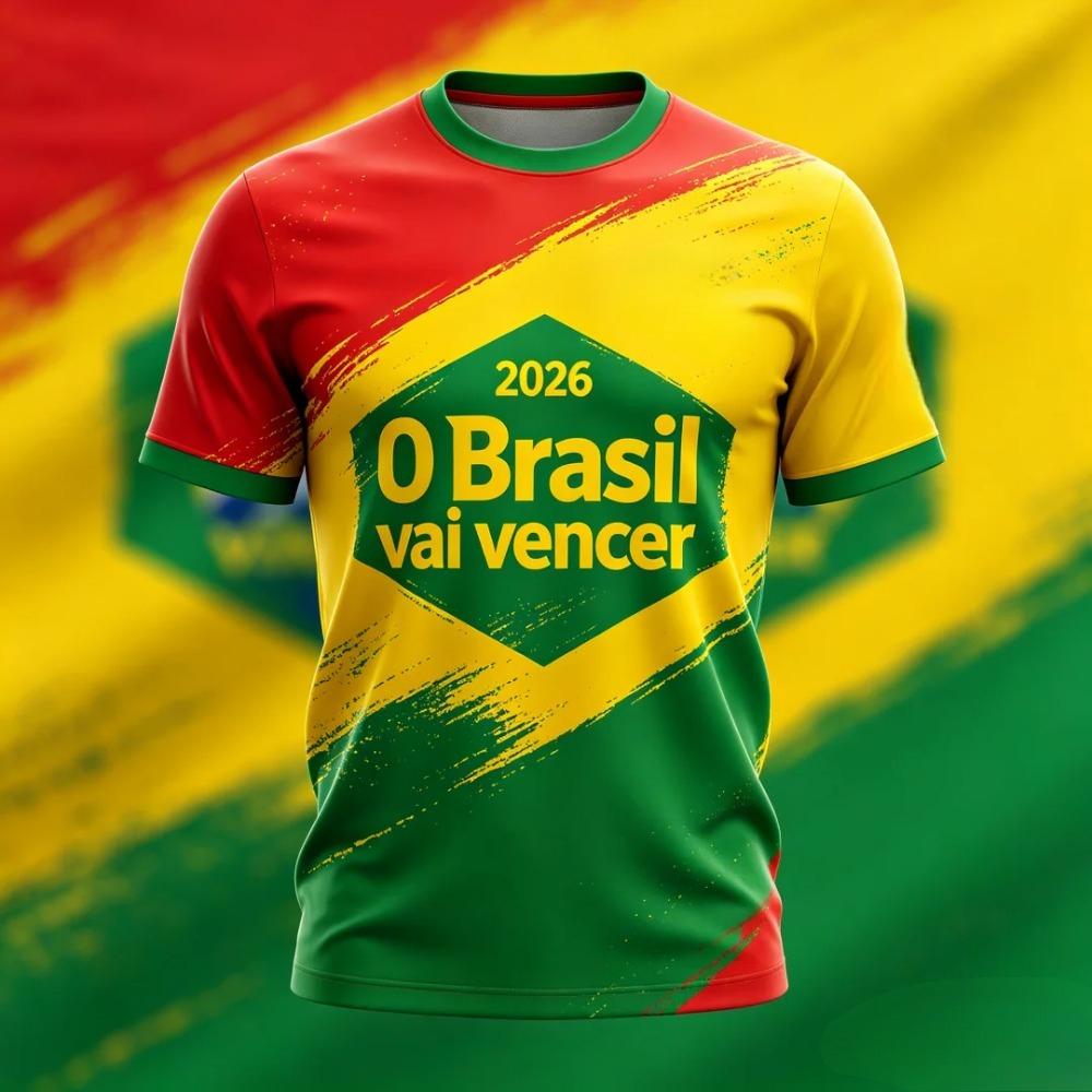 Sommer Sport Atmungsaktives Fußball T-Shirt Herren Lässiges Trainings Kurzarm T-Shirt Kreatives Buntes 3D Modisches Lässiges Lockeres T-Shirt