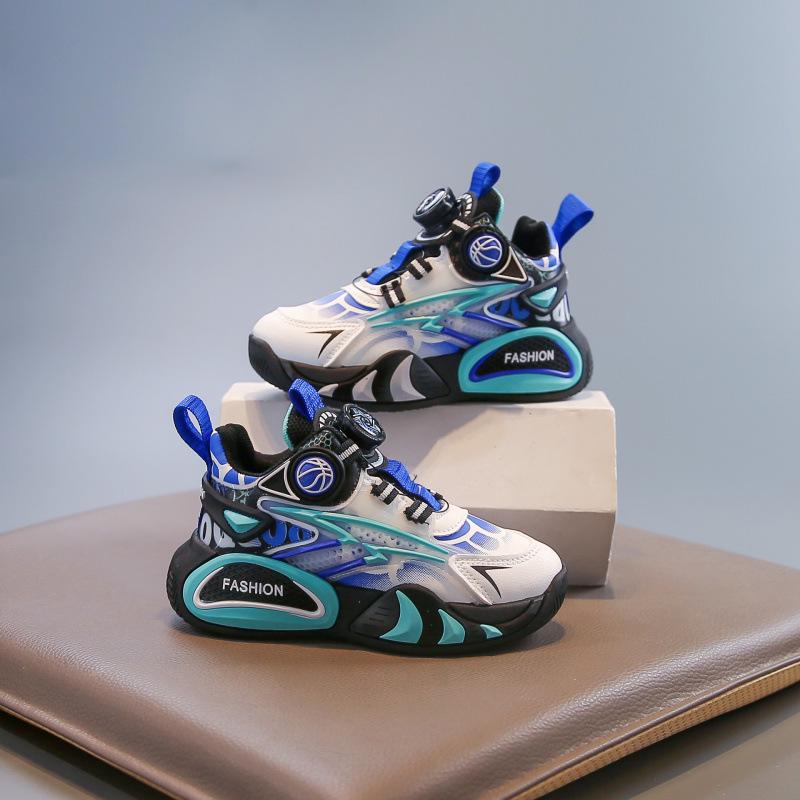 Boys' Winter Fleece-Lined Cotton Basketball Shoes – 2025 Edition