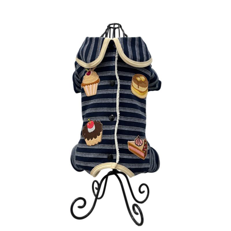 

Winter Dog Costume Jumpsuit Coat Girl Dog Clothes Puppy Yorkie Pomeranian Poodle Bichon Schnauzer Clothing Pet Apparel Outfit XS（old） темно-синий