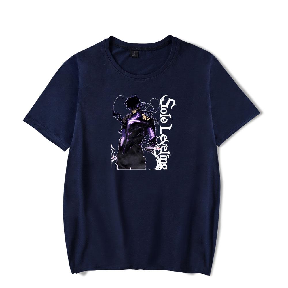 Solo Leveling 2D Summer Harajuku Mens T-shirts Short Sleeves Mens Street Wear Clothing