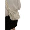 Bow Floral Bag for Women In Summer Korean Style Crossbody Dumpling Bag Simple Large Capacity Canvas Saddle Bag