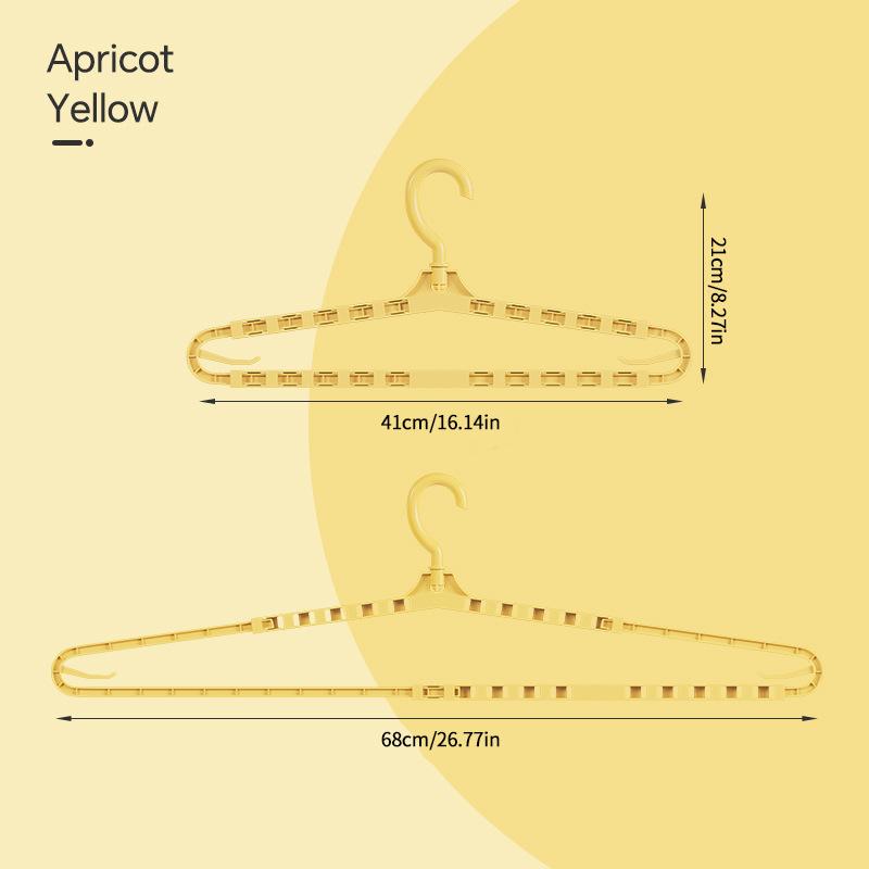 

Многофункциональная выдвижная вешалка для одежды, удлиненная сушилка без направляющих, пластиковая выдвижная вешалка для сухой и влажной одежды, подставка для кровати жёлтый