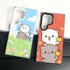 Cartoon Cute Peach Goma Shockproof Phone Case for Samsung Galaxy S26 Edge S25 Ultra S24 FE S23 Plus S21 Cover Anti Fall Fundas