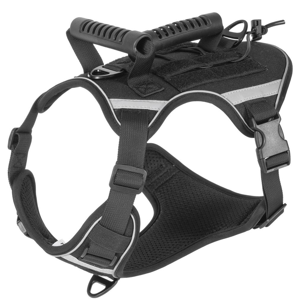 Cross-Border Tactical Dog Harness: Breathable Vest for Outdoor Military Training with Chest Harness & Traction Rope