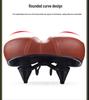 Thickened Sponge & Silicone Mountain Bike Saddle with Spring Shock Absorption for Comfort