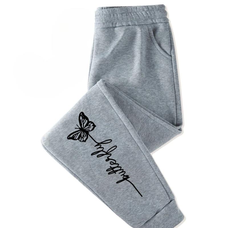 

Casual Sports Pants with Cute and Simple Multi-color Butterfly Cartoon Patterns, Versatile and Fashionable Sweatpants 4XL