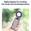 Outdoor Foldable Portable Handheld Fan Mini Cooling Rechargeable 3600mAh 100-level Free Control High Speed Turbo Fan