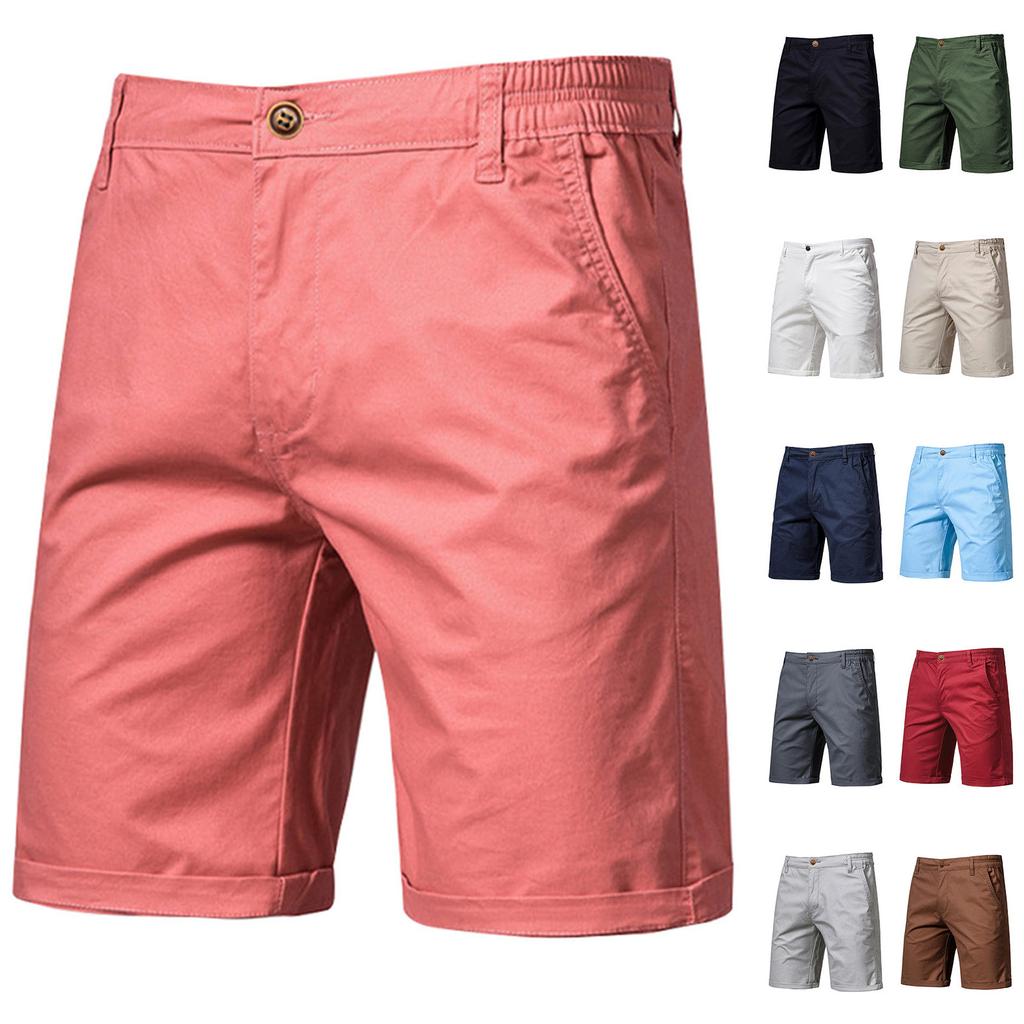 Pánské ležérní barvy Outdoors Pocket Beach Work Kalhoty Cargo Shorts Kalhoty