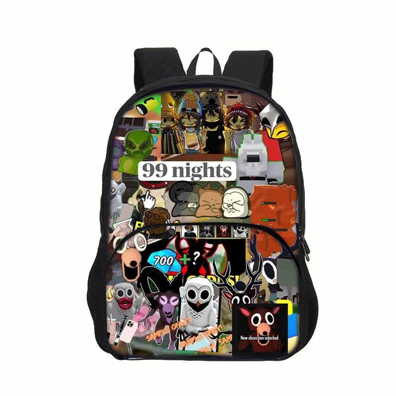99 Nights In the Forest Children's Game-themed Backpack with Pockets 7330