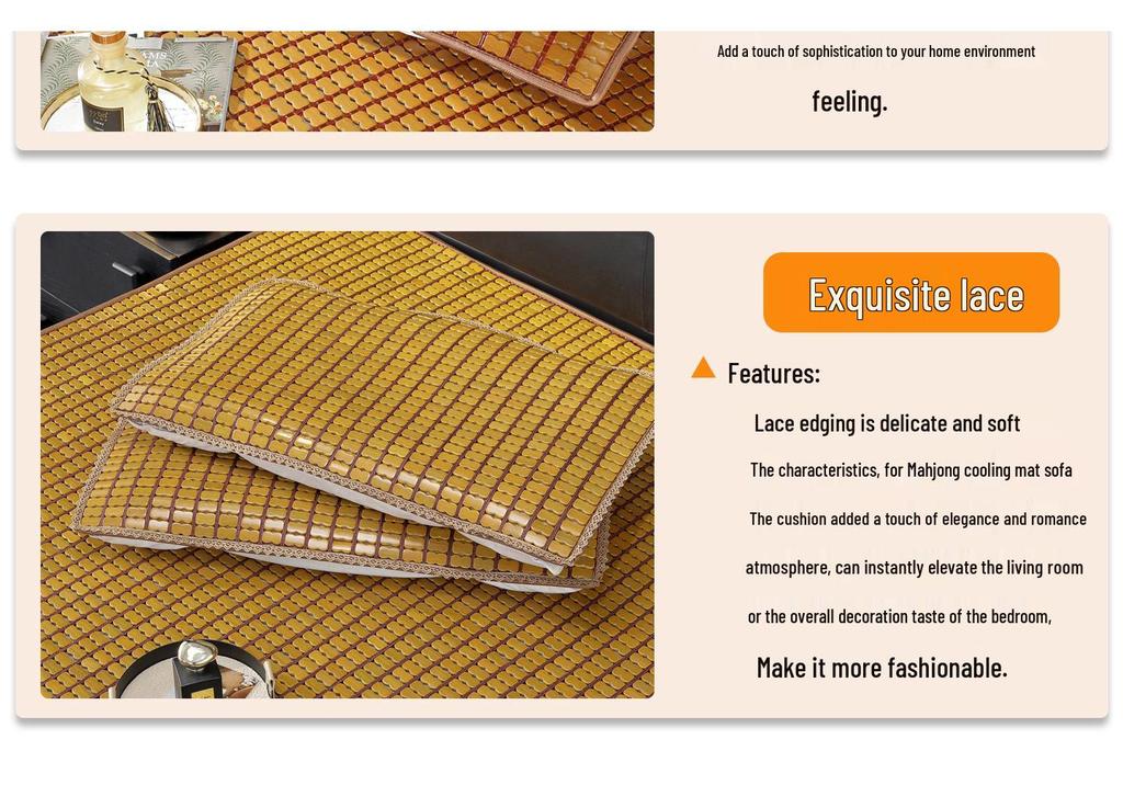 Cooling Bamboo Pillow Cover: Summer-Ready, Free Shipping, Single-Person Mat