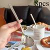 8pcs Stainless Steel Hammering Spoon Set - Suitable for Soup, Catering And Kitchen Use