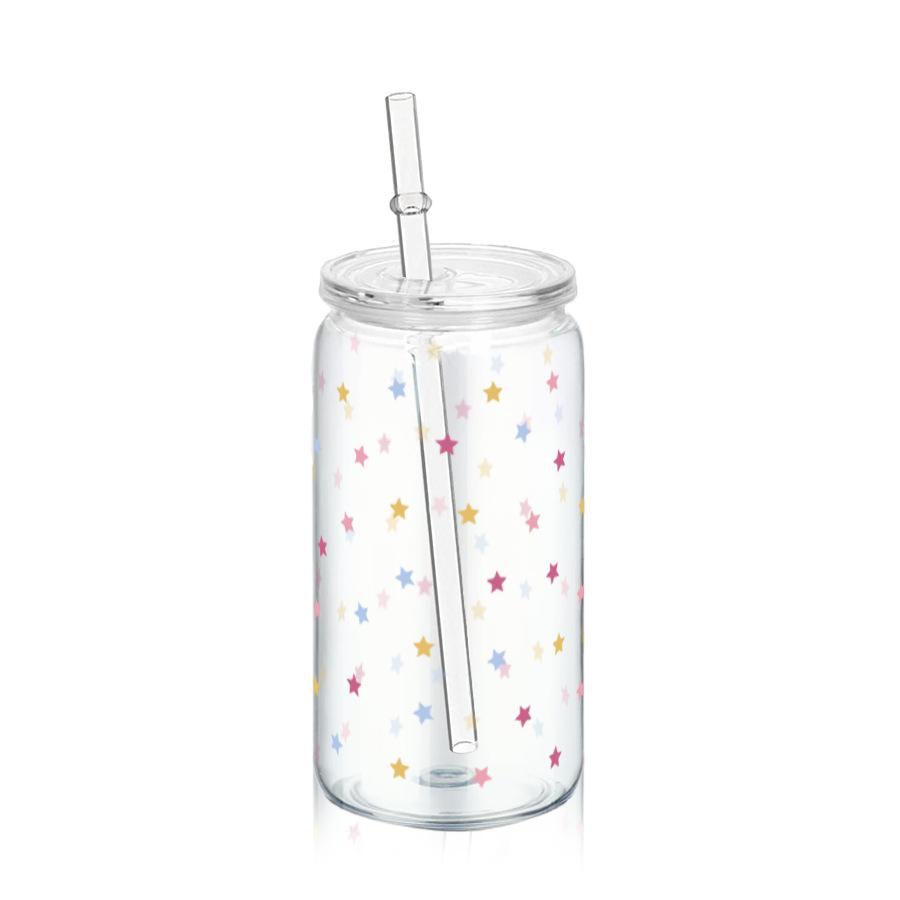 16oz Reusable Plastic Cup with Straw Lid Cute Bow Cherry Water Bottle Iced Coffee Juice Milk Mason Cups Drinkware Holiday Gifts