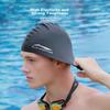 Li-Ning Silicone Swimming Cap, for Long Hair, Waterproof, Black