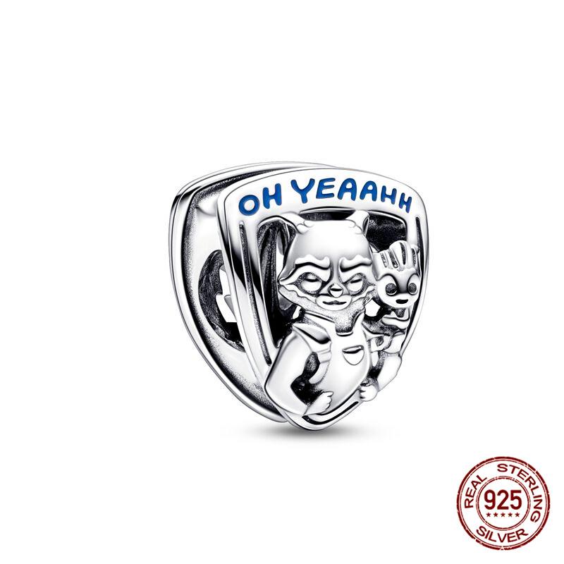 Tree Spirit Cheshire Cat Stitch Bead Giant Dumbo charms plata de ley 925 original Fit Bracelet DIY Jewelry Making Women's Gift