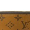 Used 12564 Zippy Wallet M82444 7940 Current LV Logo New Model Black Zip Around RFID Monogram Reverse Brown Unisex from