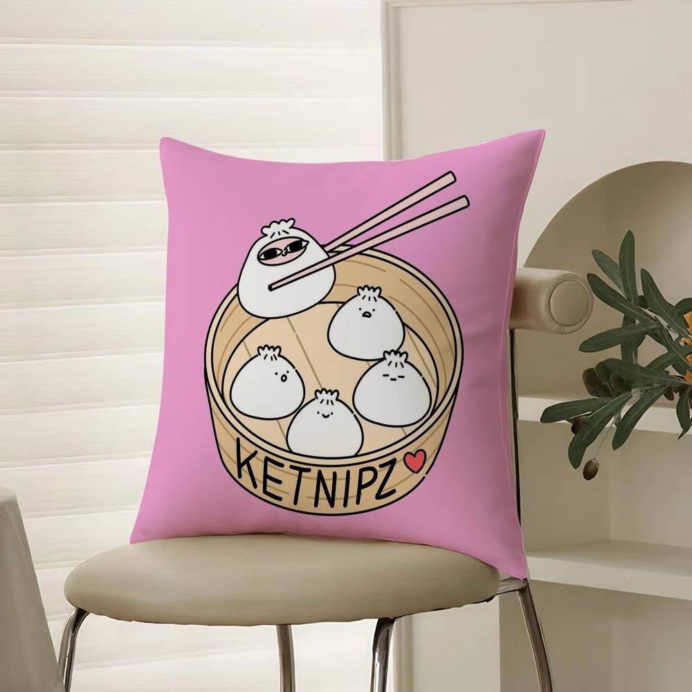 K-ketnipzS The B-Bean Pillow Case Comfort Sofa Bed Silky elegant Invisible zipper Decorative cushion cover