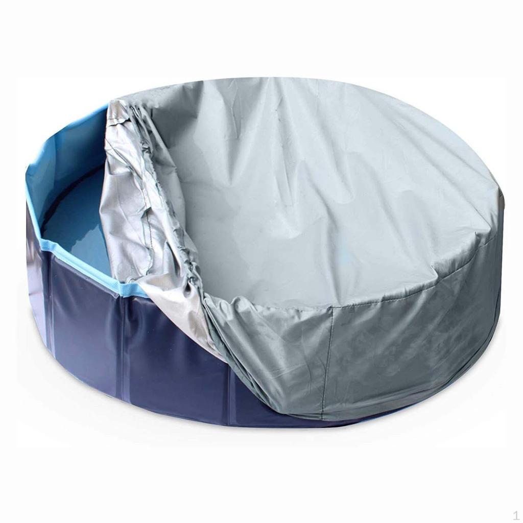 Round Pool Cover Canopy, Oxford Cloth Dustproof Waterproof Sandbox Protection
