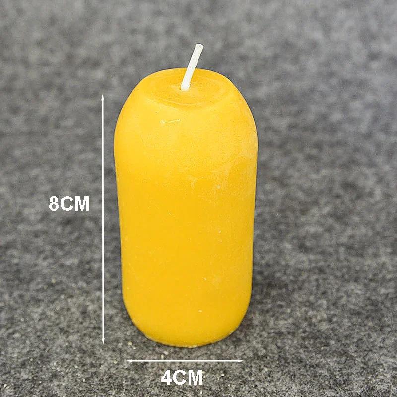 

6/12Pack Beeswax Honey Candles for Ritual Tealight Candles Church Prayer Religous Prayer Candles Wholesale Decor Party Birthday