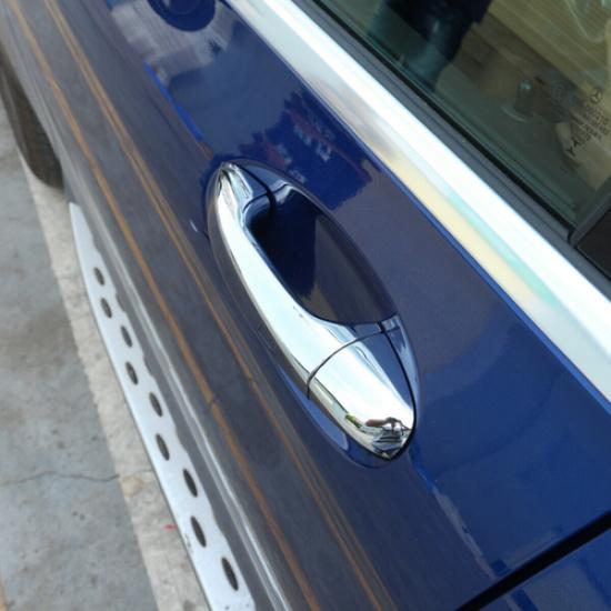 Silver Door Handle Cover Trim Accessories For Mercedes Benz C Class GLC 15-17