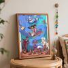 Disney Aladdin Movie Oil Art Painting Kit Home Wall Decor Handmade Gift  Classic Magical Adventure Scenes for DIY Living Room Craft Art