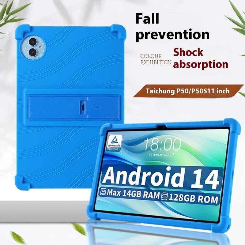 For Teclast P50/P50S Silicone Case with Kickstand Rugged Protective Cover