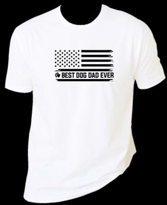 Best Dog Dad Ever Unisex T-Shirt 100% Cotton Premium Tee S,M,L,XL,XXL Pet Love
