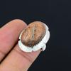 Frauentag Sale Sterling Silber Unakit Edelstein Stapelbar Neuer Ring Schmuck US 7