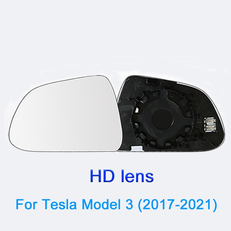 

1 пара автомобильных зеркал заднего вида с подогревом, модифицированная линза заднего вида, боковое синее стекло, широкий угол обзора, антибликовое покрытие для Tesla Model 3 2024