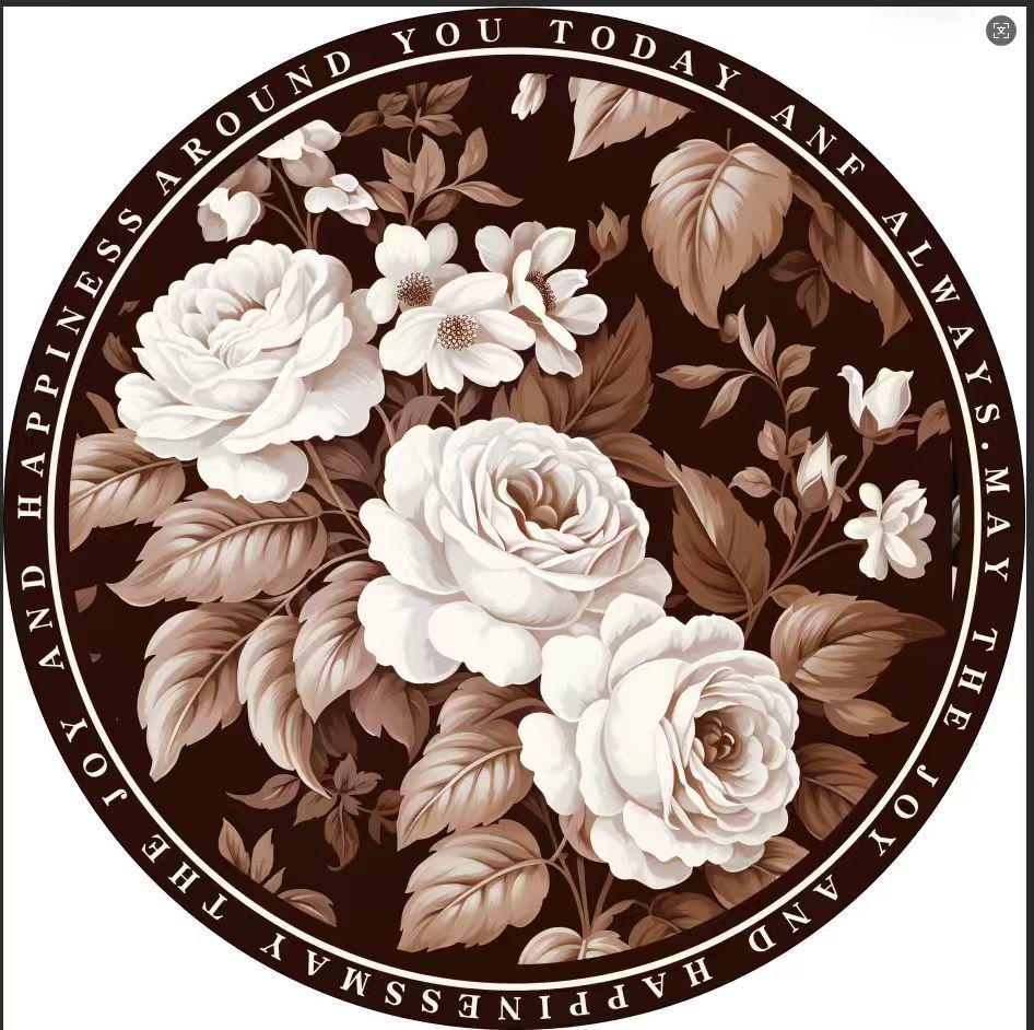 Quick-Drying Chinese-Style Diatom Mud Absorbent Anti-Slip Mat for Living Room and Dining Area