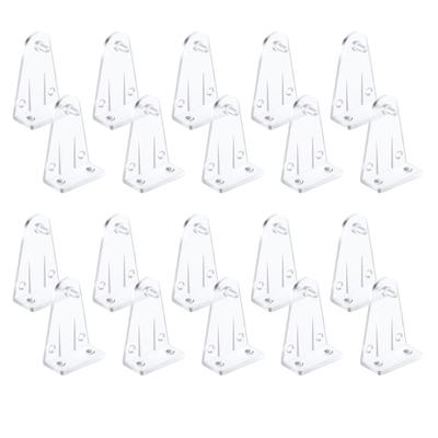 10ks Pridržiavacie konzoly Priehľadné plastové okenné žalúzie Príchytky na spodnú koľajnicu