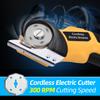 Cordless Electric Scissors 4V Rechargeable Cardboard Box Cutter Fabric Scissor with Safety Lock & LED Light for