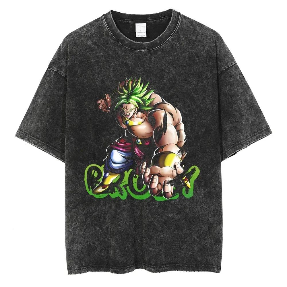 Dragon Ball Z Perfect Cell & Cell Jr. Vintage Washed Anime Print Oversized T-Shirt | Unisex Streetwear Top
