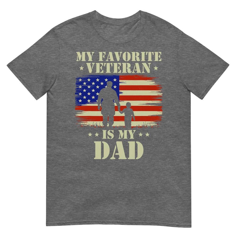 Father Veterans Day My Favorite Veteran Is My Dad Proud Kids TShirt