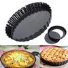 2PCS Tart Pie Pan Cake Baking Tray Non Stick Loose Base Mold Removable Bottom Hot