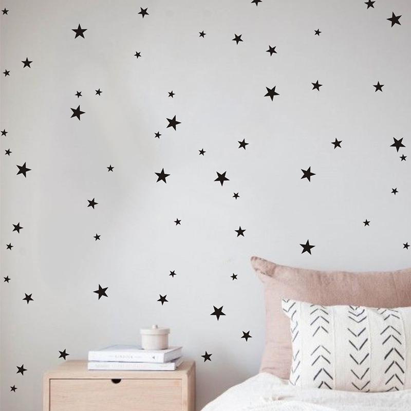 Five-Pointed Star Wall Sticker Wall Decor DIY Decals For Kids Room Children Bedroom Home Decoration Mural Nursery Stars Stickers